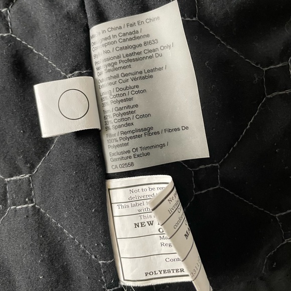 **SOLD** Black Oversized Leather Jacket - Picture 8 of 8